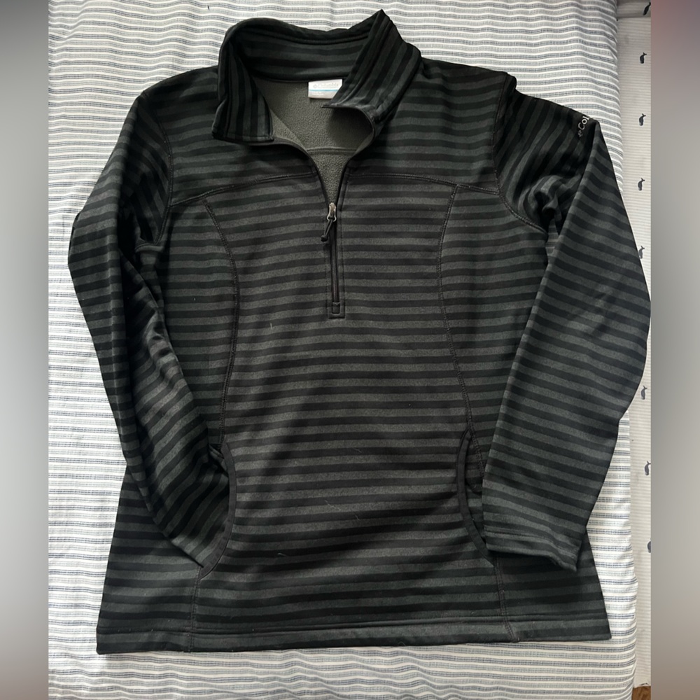 Women’s Columbia Black Striped Cycling Jersey